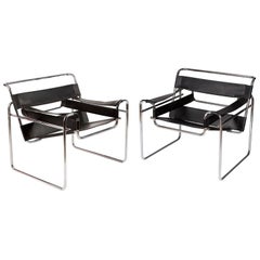 Marcel Breuer Wassily Chairs for Knoll, circa 1980