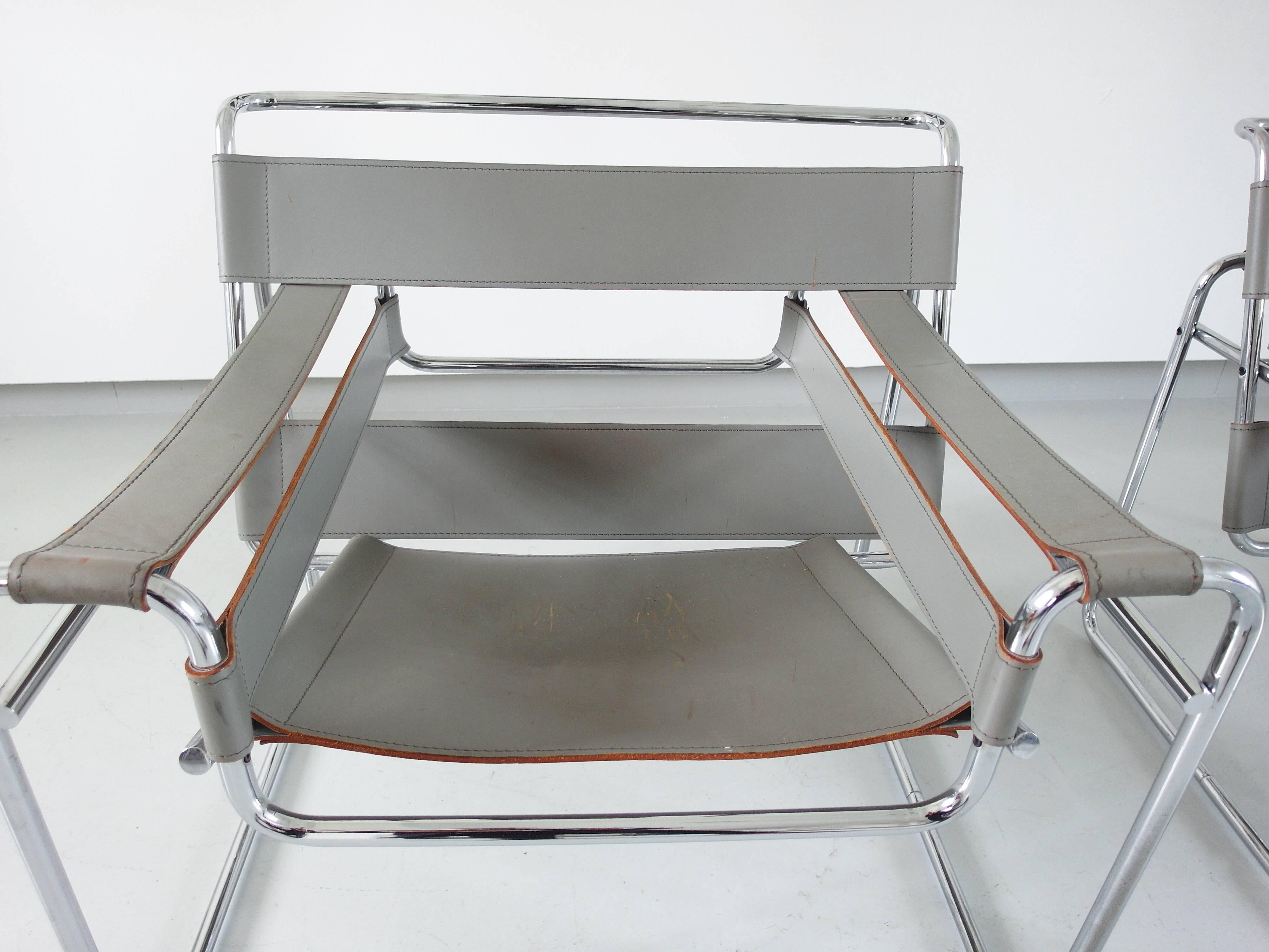 Marcel Breuer Wassily Chairs for Knoll, circa 1980 3