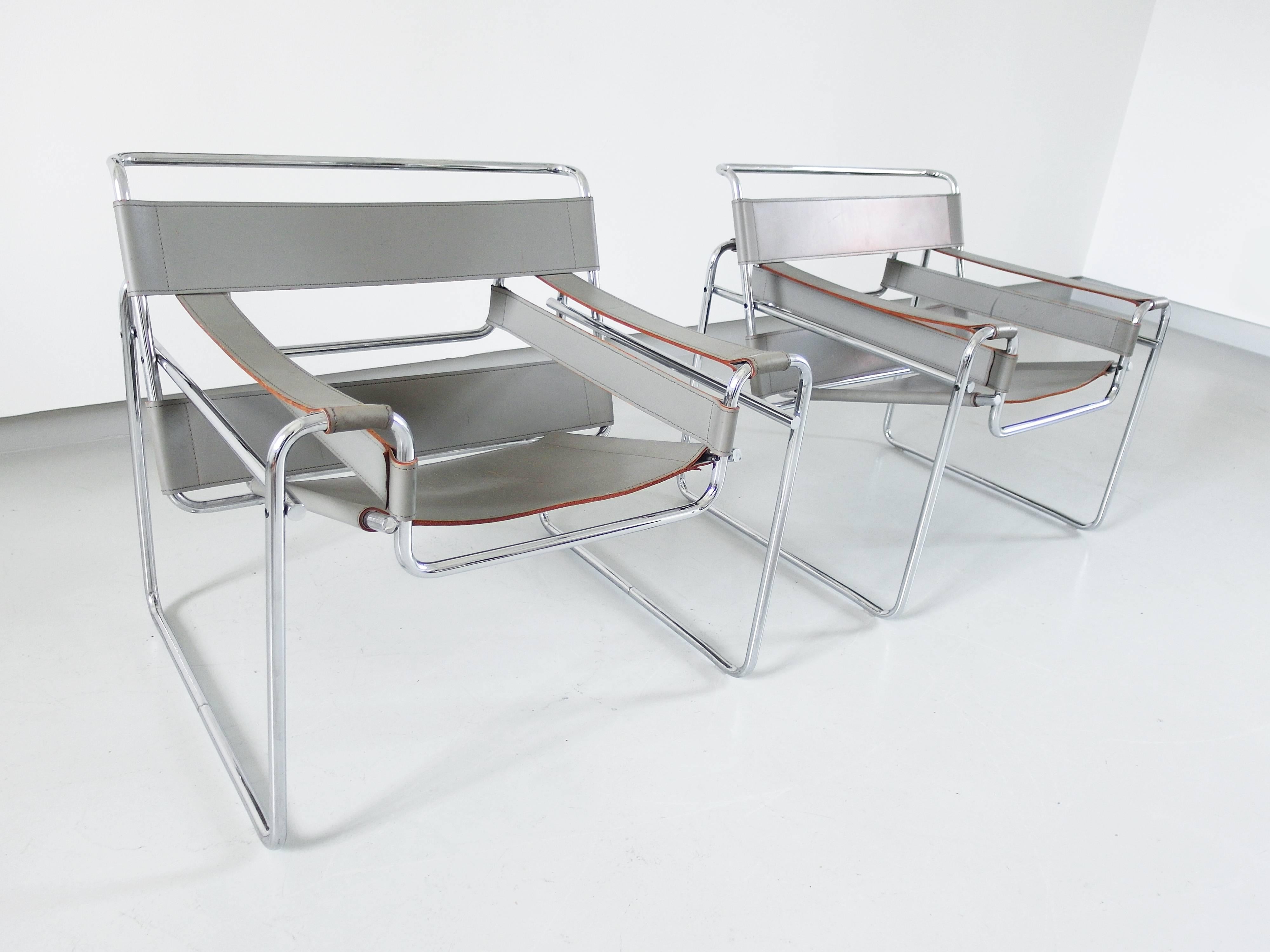 Marcel Breuer Wassily Chairs for Knoll, circa 1980 1