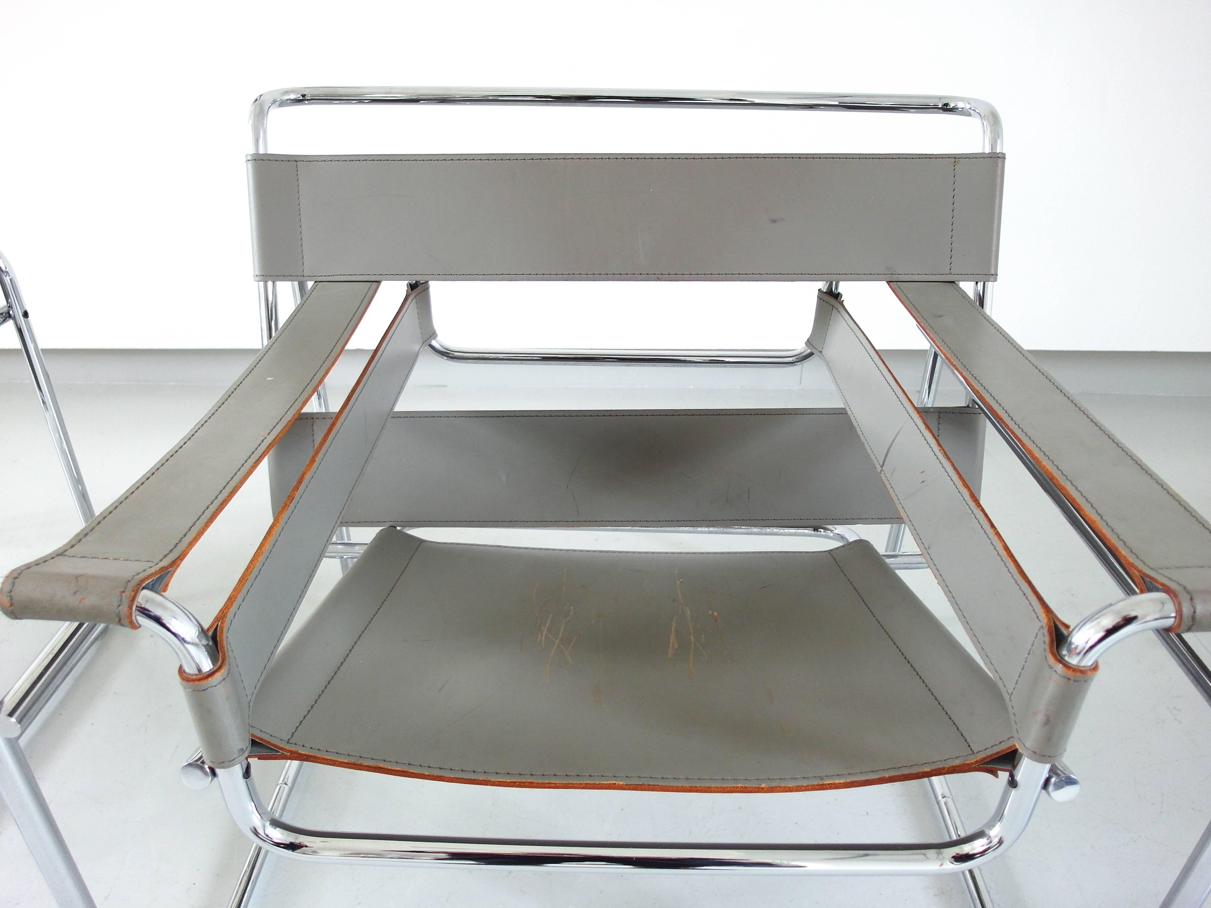 Marcel Breuer Wassily Chairs for Knoll, circa 1980 2