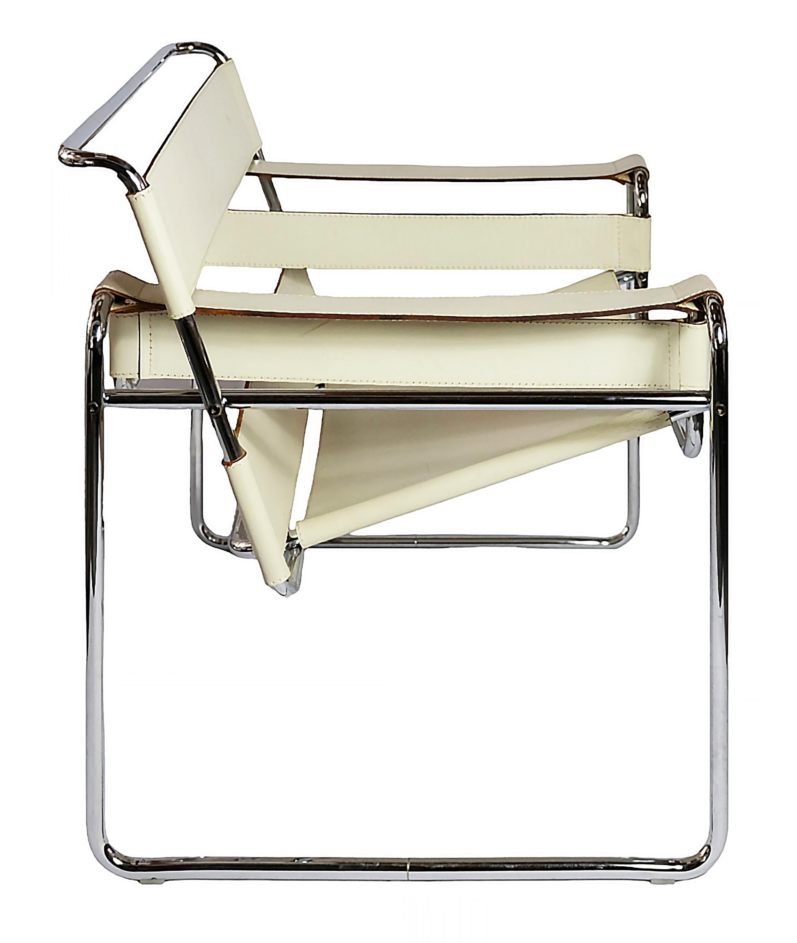 Italian Marcel Breuer Wassily Lounge Chair by Gavina For Sale