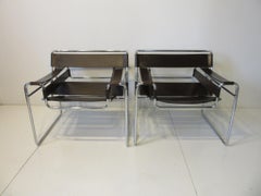 Marcel Breuer Wassily Lounge Chairs by Gavina SpA, Italy