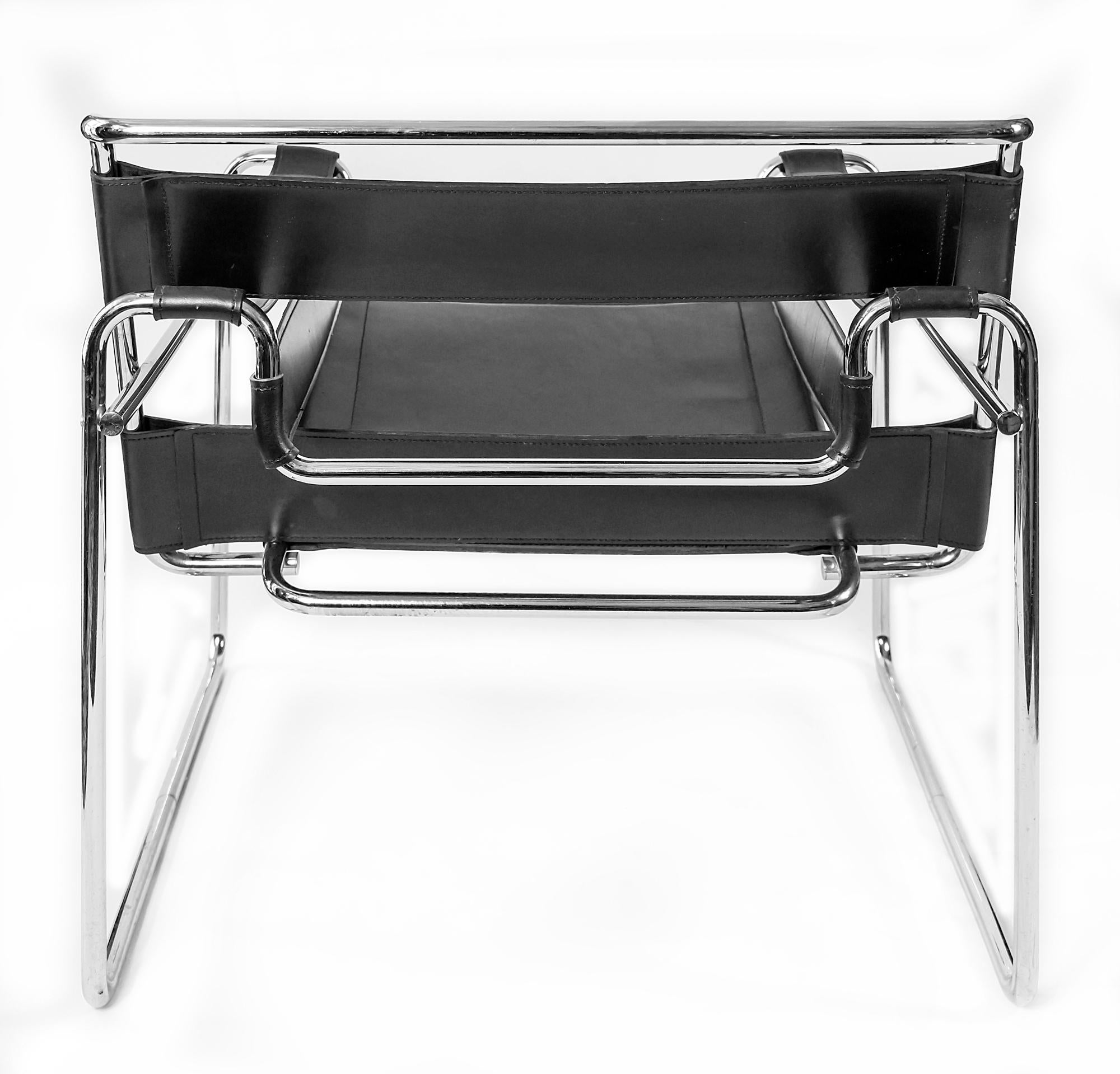 Italian Marcel Breuer Wassily Style Armchair