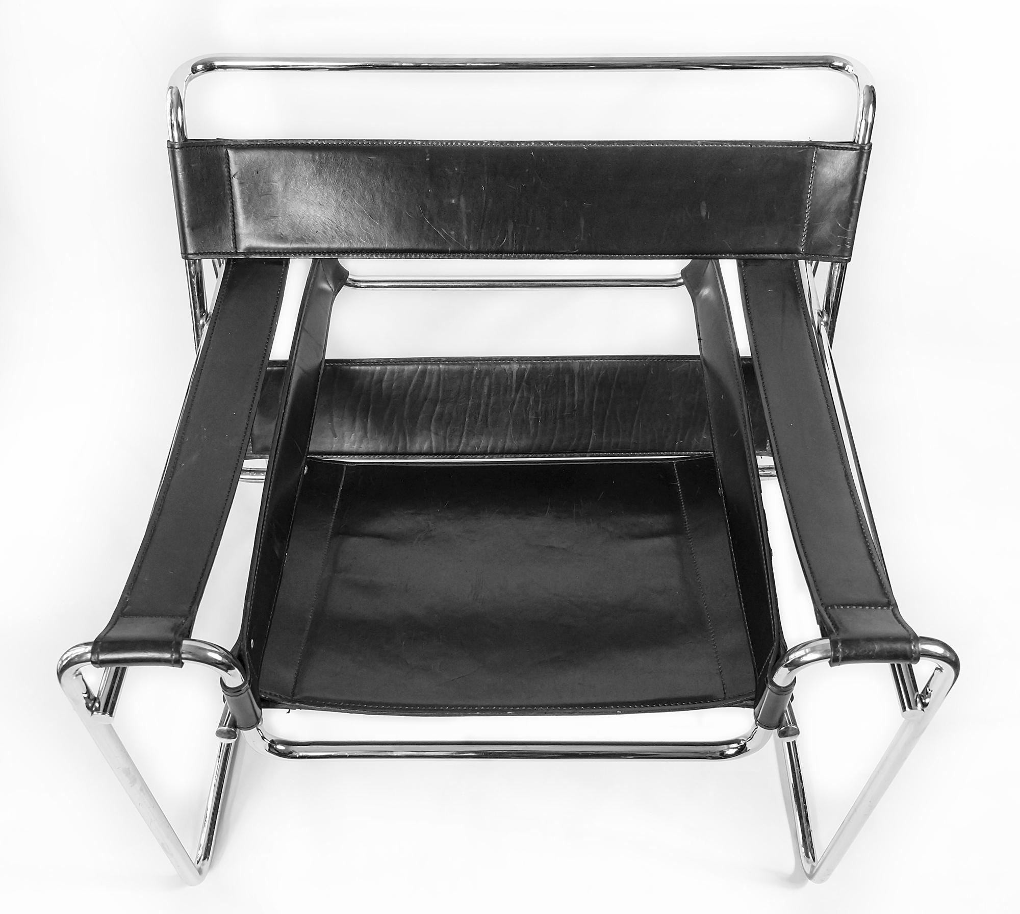 Marcel Breuer Wassily Style Armchair In Good Condition In Vilnius, LT