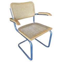 Marcel Breuer Wicker Back Chrome "Cesca" Chair Marcel Breuer Wicker Back Chrome "Cesca" Chair