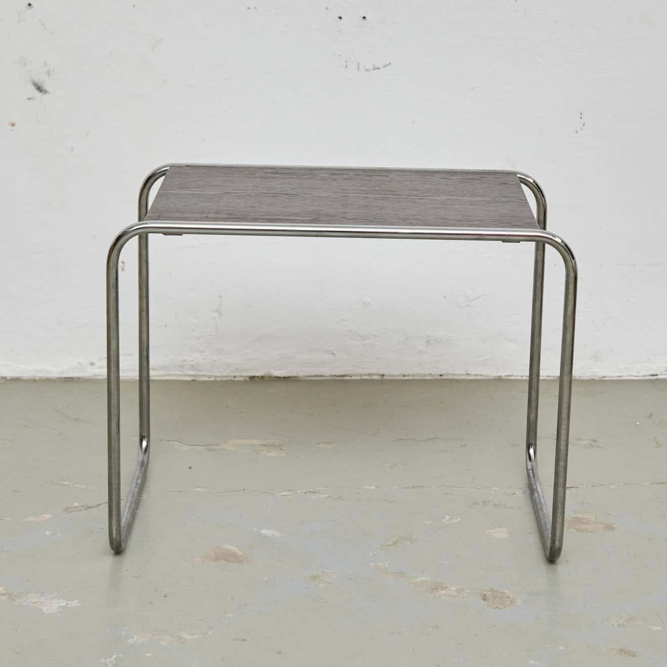 Marcel Breuer Wood and Steel Table by Gavina, circa 1960 In Good Condition For Sale In Barcelona, Barcelona