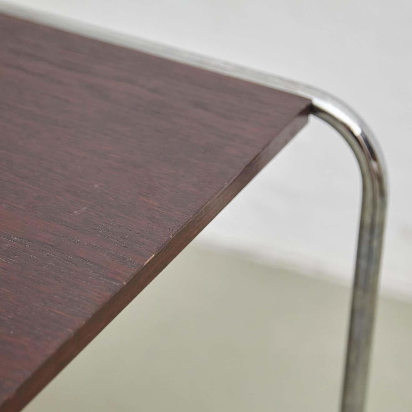 Marcel Breuer Wood and Steel Table by Gavina, circa 1960 For Sale 2