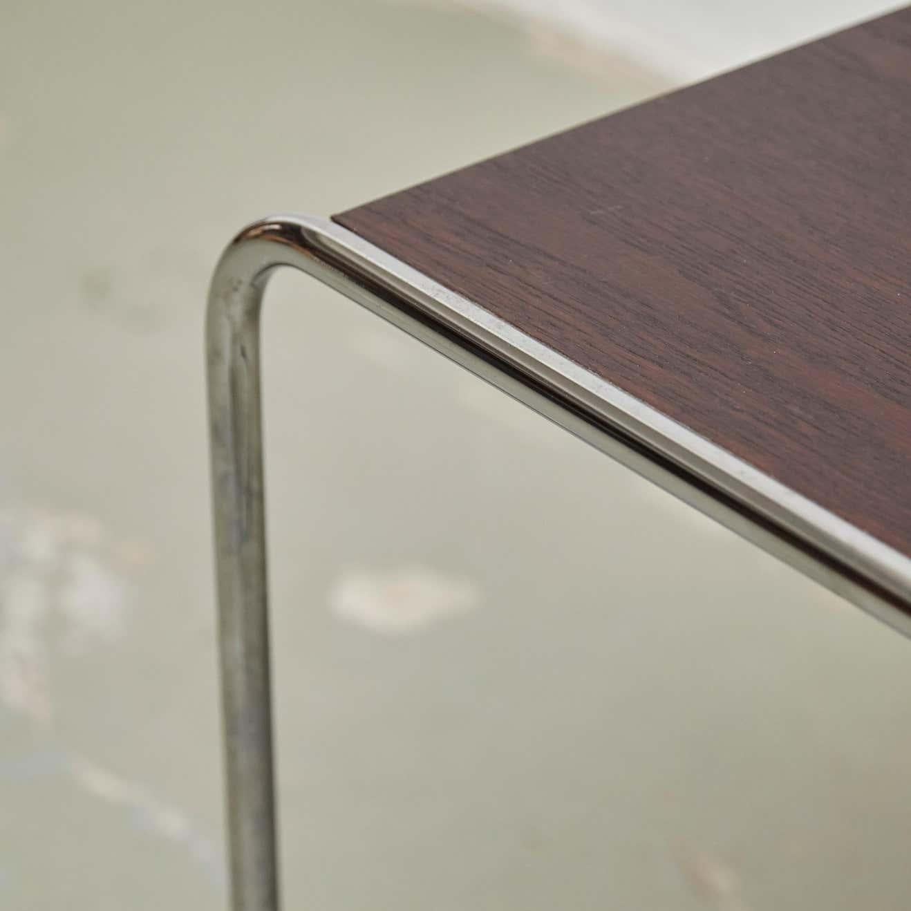 Marcel Breuer Wood and Steel Table by Gavina, circa 1960 For Sale 3