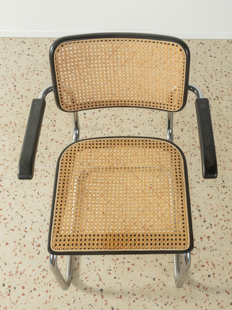 Early 20th Century Marcel Breuer's S 64 Tubular Steel Chair for Thonet For Sale