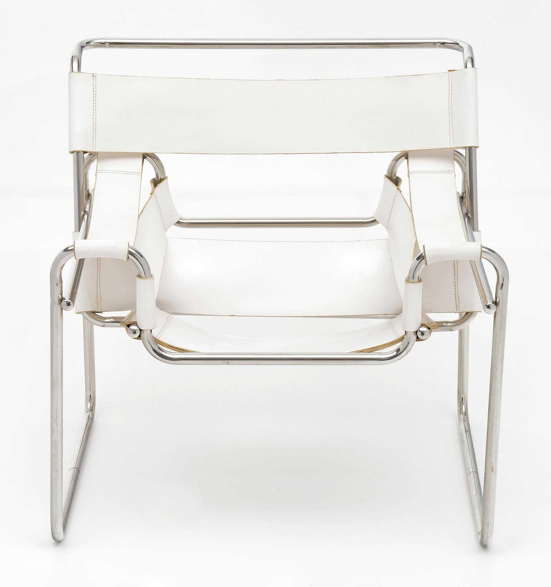 French Marcel Breuer’s Wassily Design Style Armchair For Sale