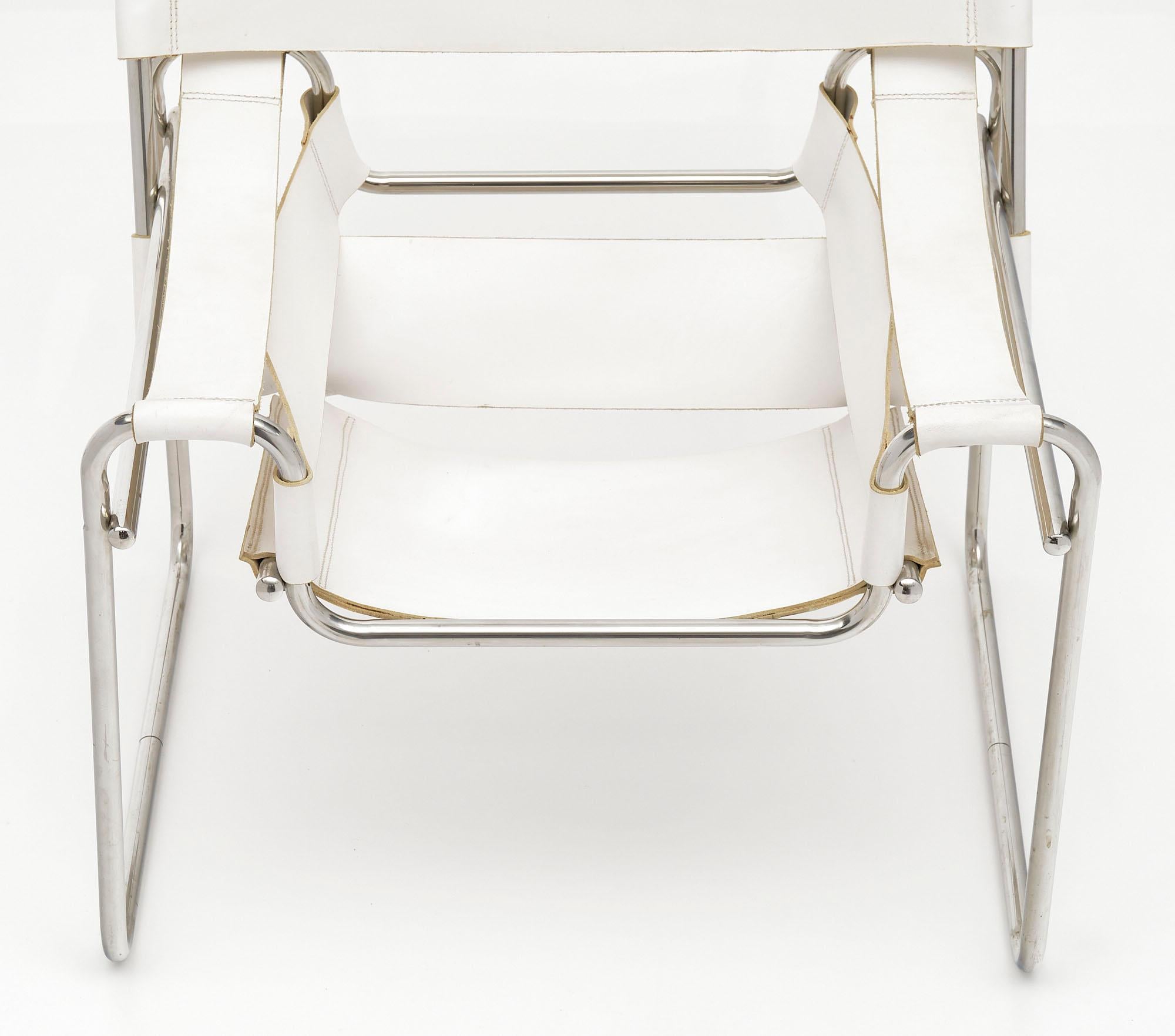 Marcel Breuer’s Wassily Design Style Armchair In Good Condition For Sale In Austin, TX