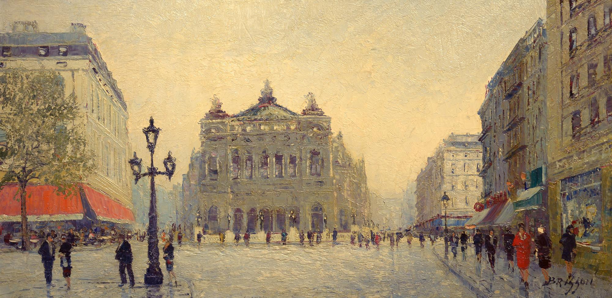L'Opera de Paris - Painting by Marcel Brisson