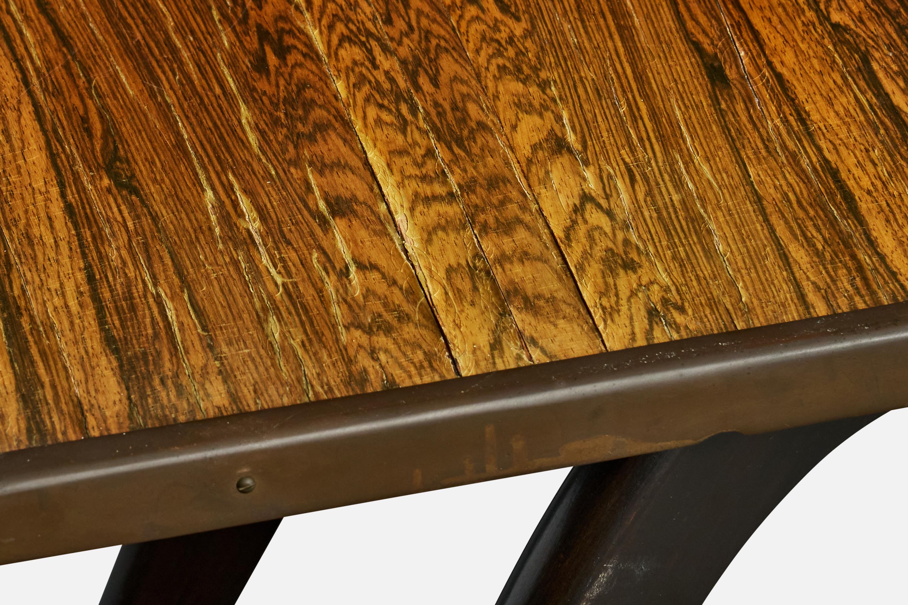 Marcel Cerf, Coffee Table, Wood, Brass, France, 1930s en vente 2