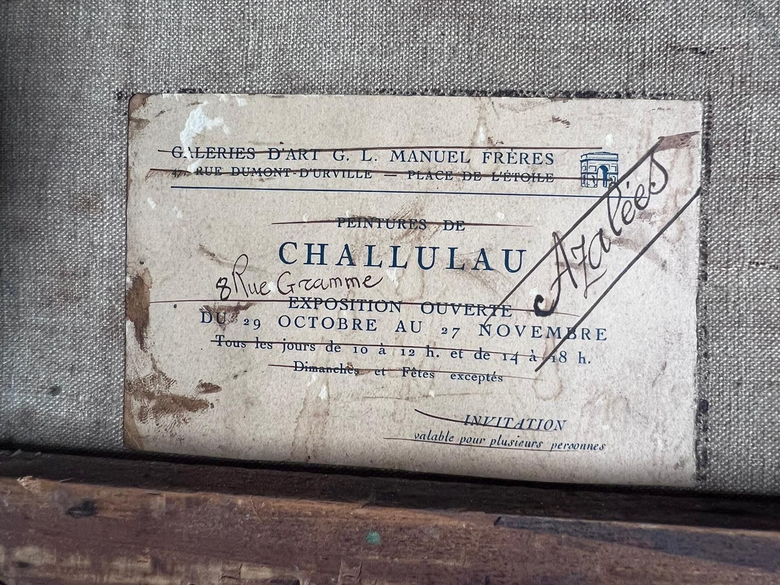 Grande huile post-impressionniste française des années 1920 Azaleas 6