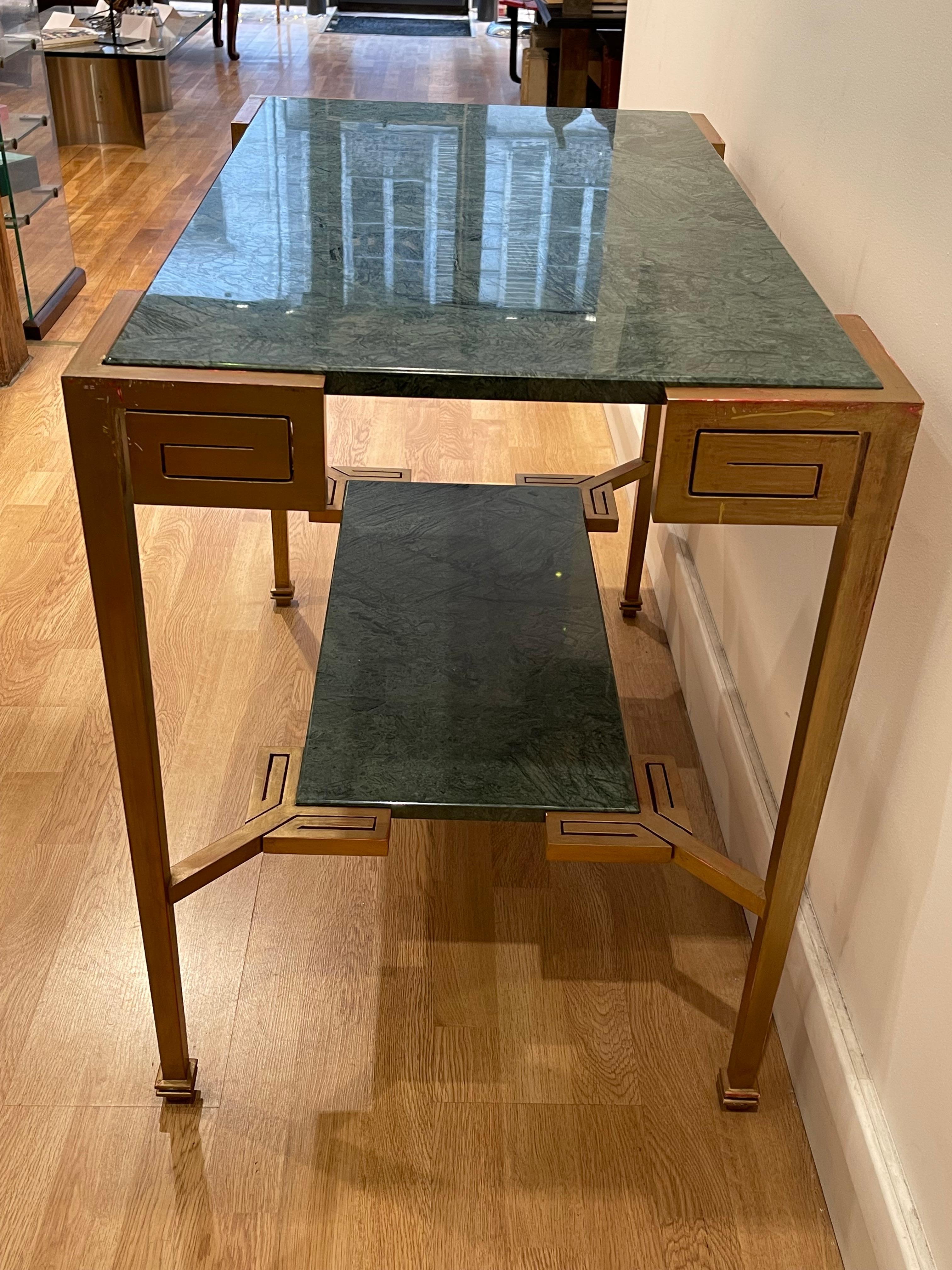Mid-20th Century Marcel COARD (1889 – 1975), rare console table, signed, Art Deco, France, 1930s For Sale