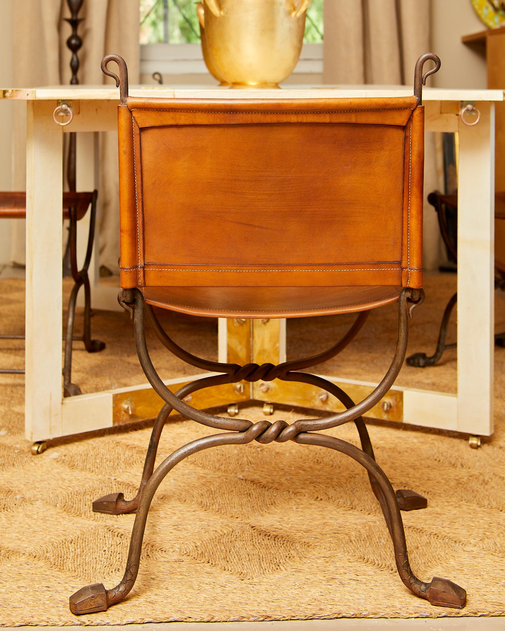 Marcel  Coard, Set of four chairs, circa 1940. In Good Condition For Sale In Nice, Cote d' Azur