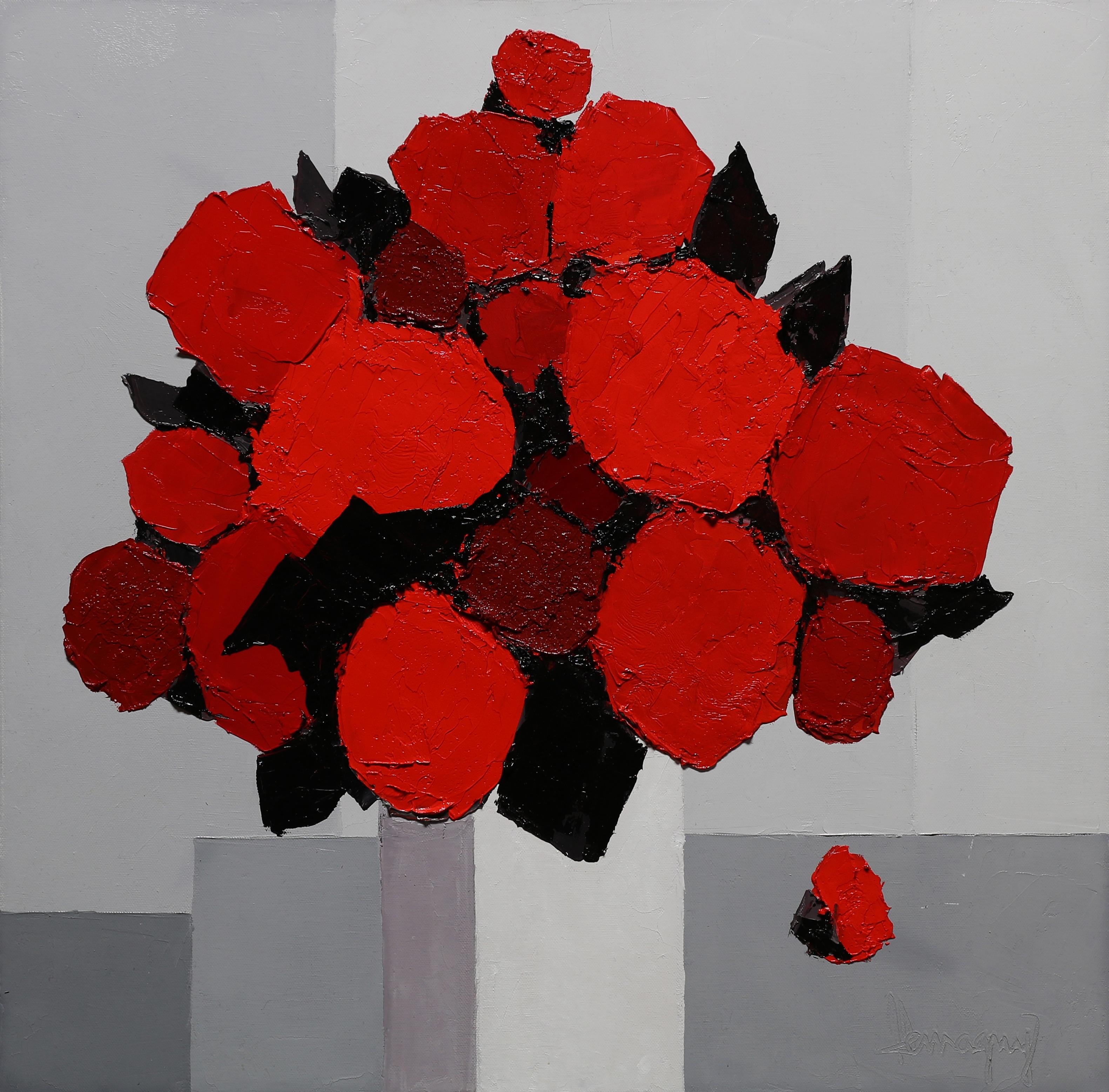 Still-Life Painting di Marcel Demagny - Bouquet
