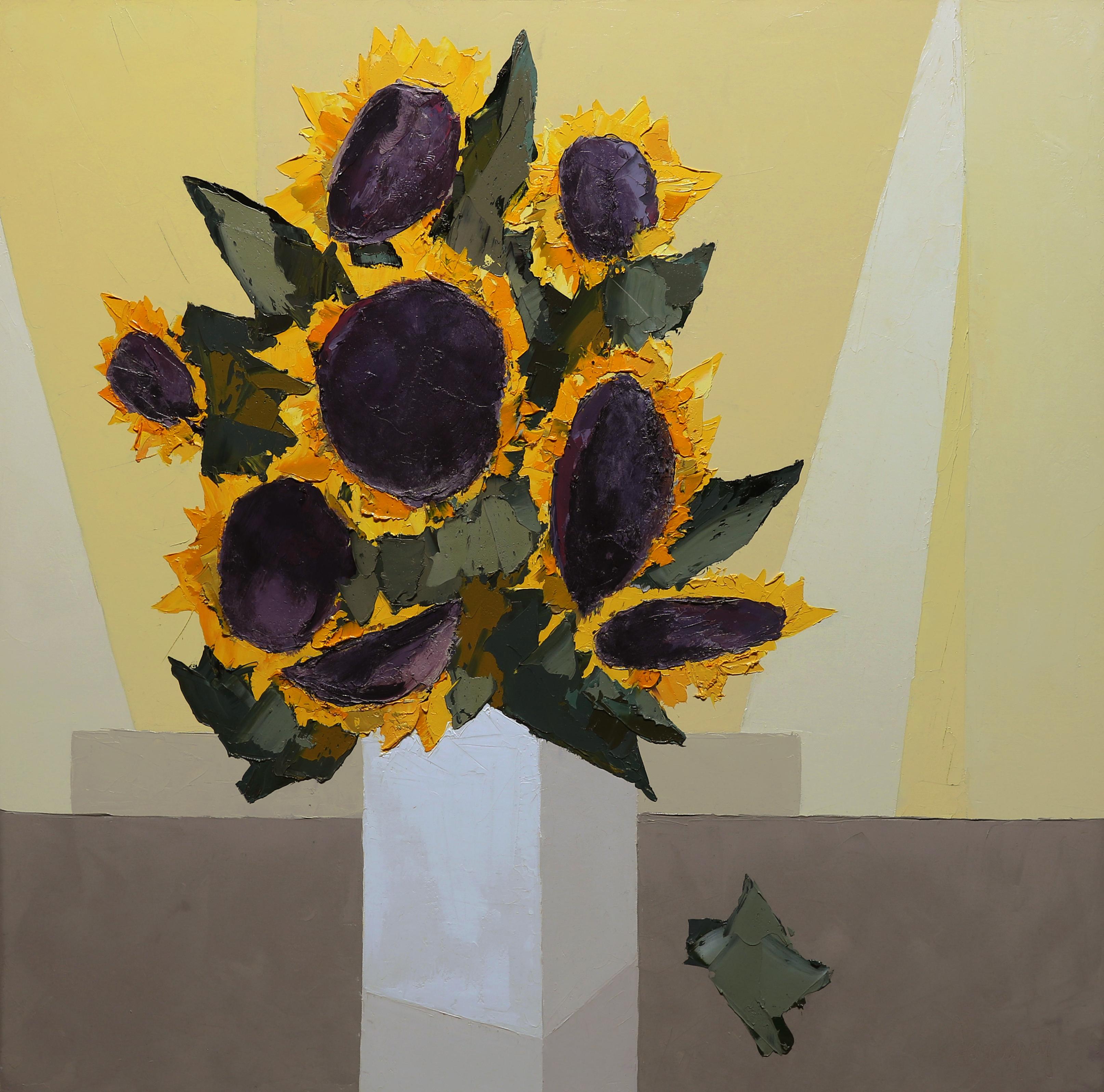 Marcel Demagny Still-Life Painting - Les Tournesols (Sunflowers)