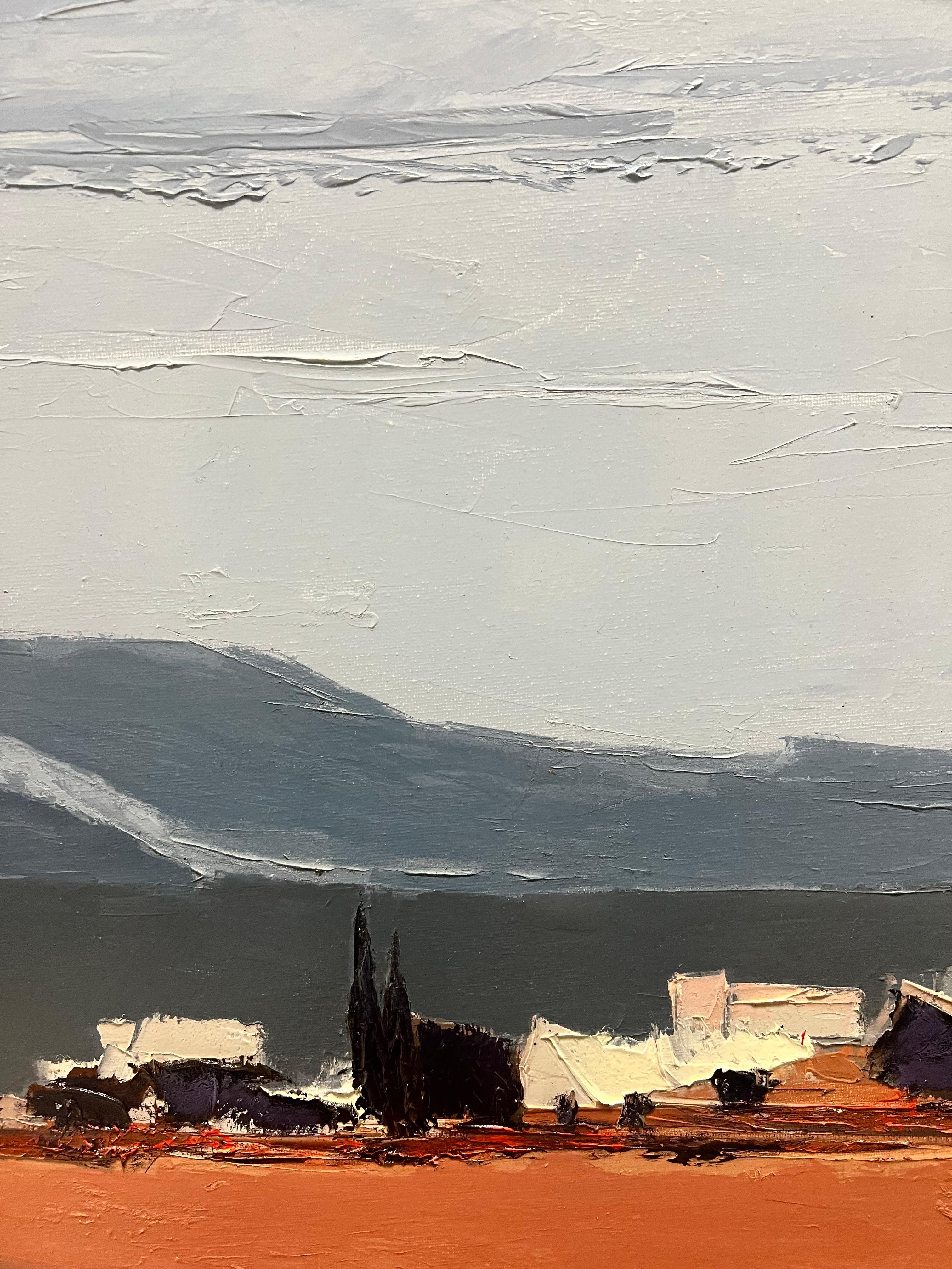 Paysage (Öffnungsgebiet) (Grau), Landscape Painting, von Marcel Demagny