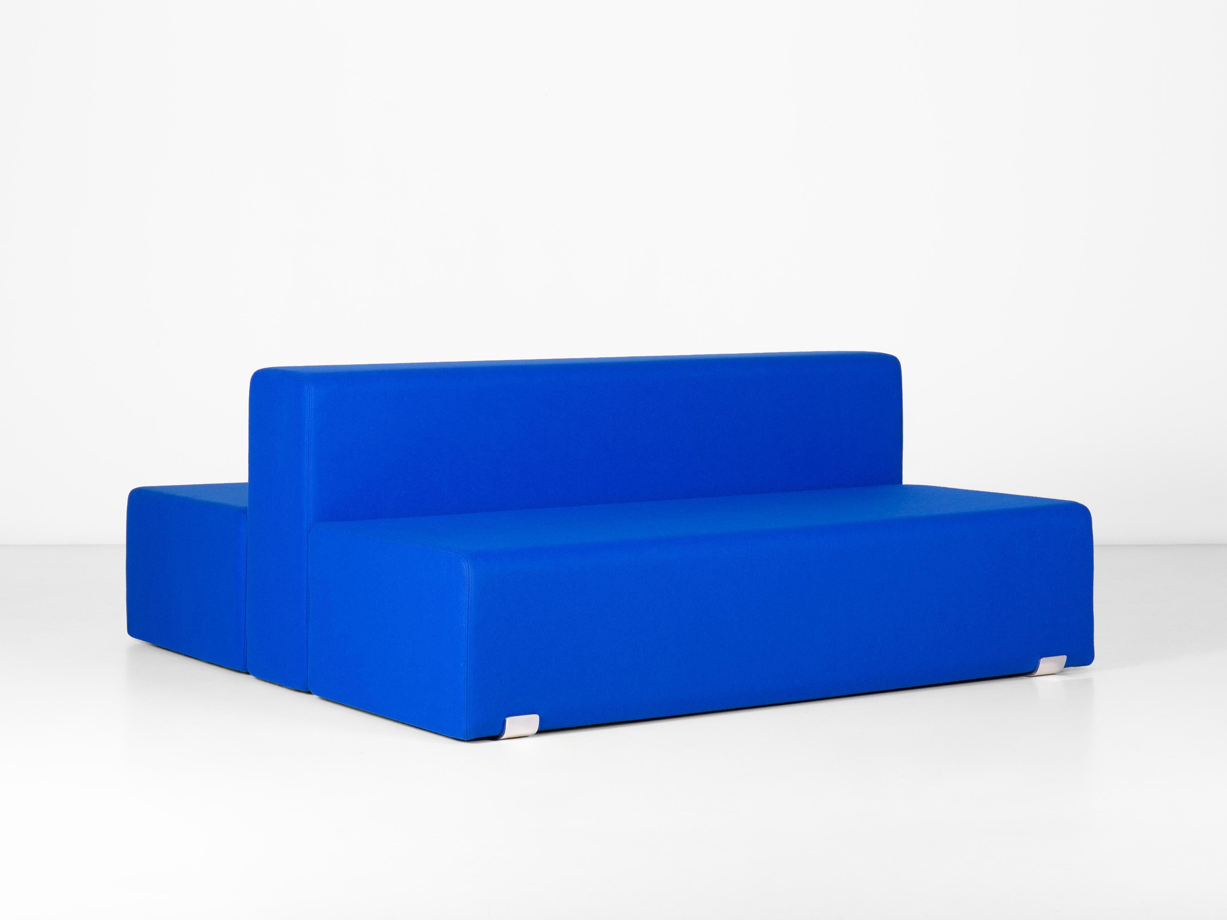 Designed in 1965 - Paradisoterrestre Edition 2018

Materials: shaped polyurethane, polished aluminum brackets, removable wool fabric manufactured by Kvadrat or chenille velvet fabric (different colours available).

The Marcel collection, a seating