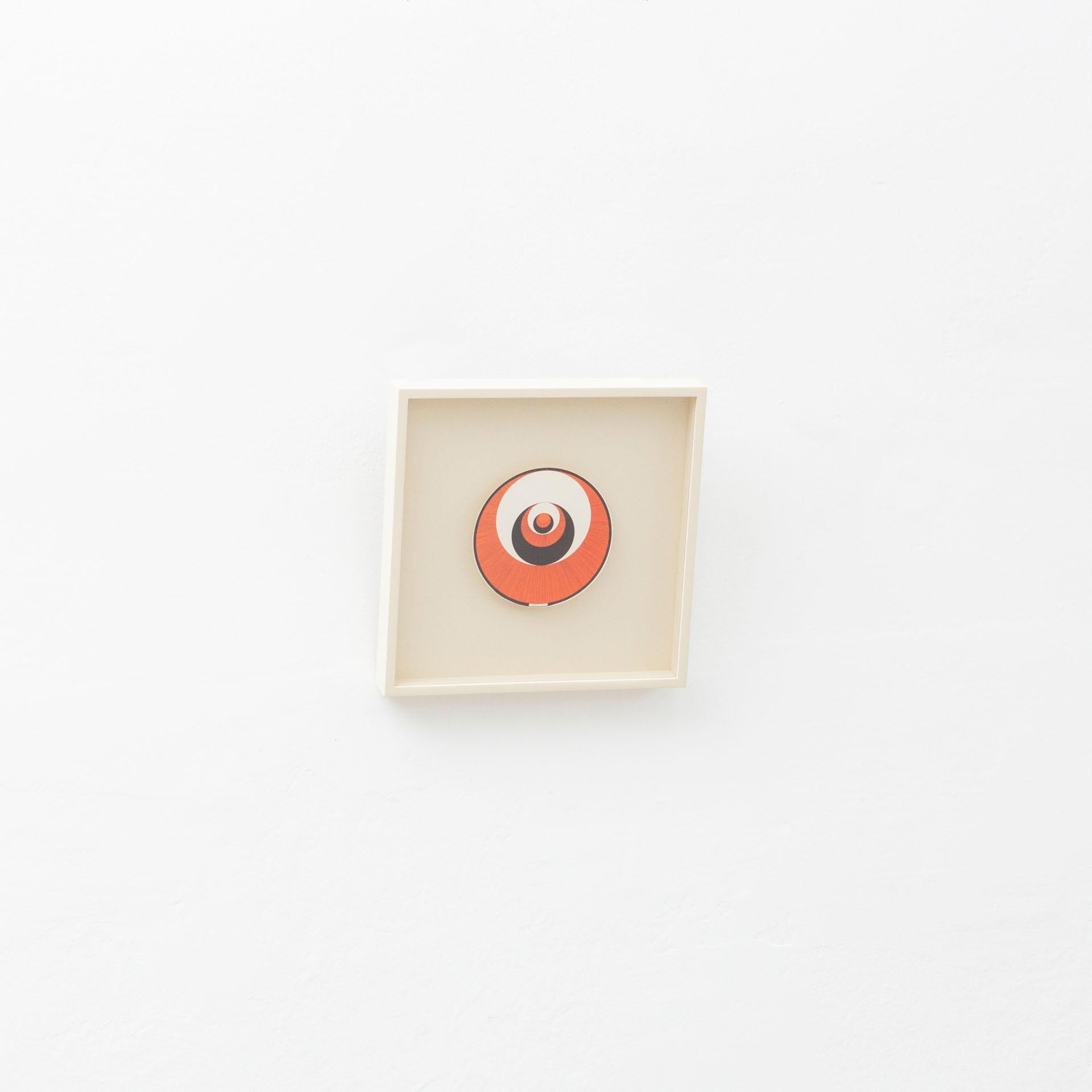 Mid-Century Modern Marcel Duchamp Cage Rotorelief Konig Series 133, 1987