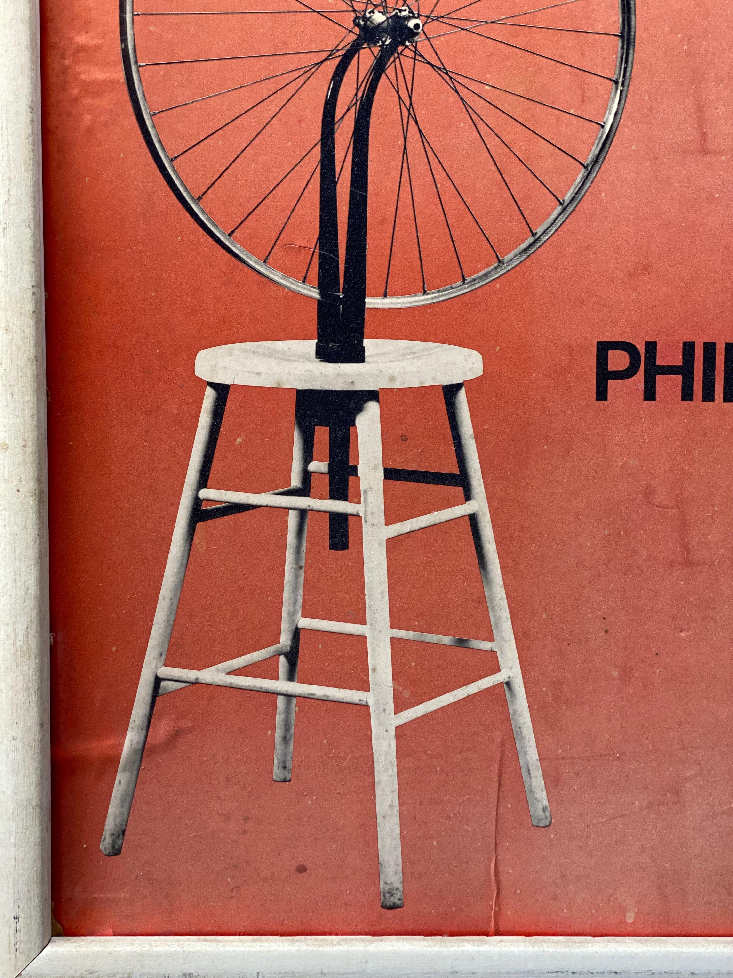 Poster della mostra Marcel Duchamp Dada Bicycle Wheel, Philadelphia MOA 1973 in vendita 7
