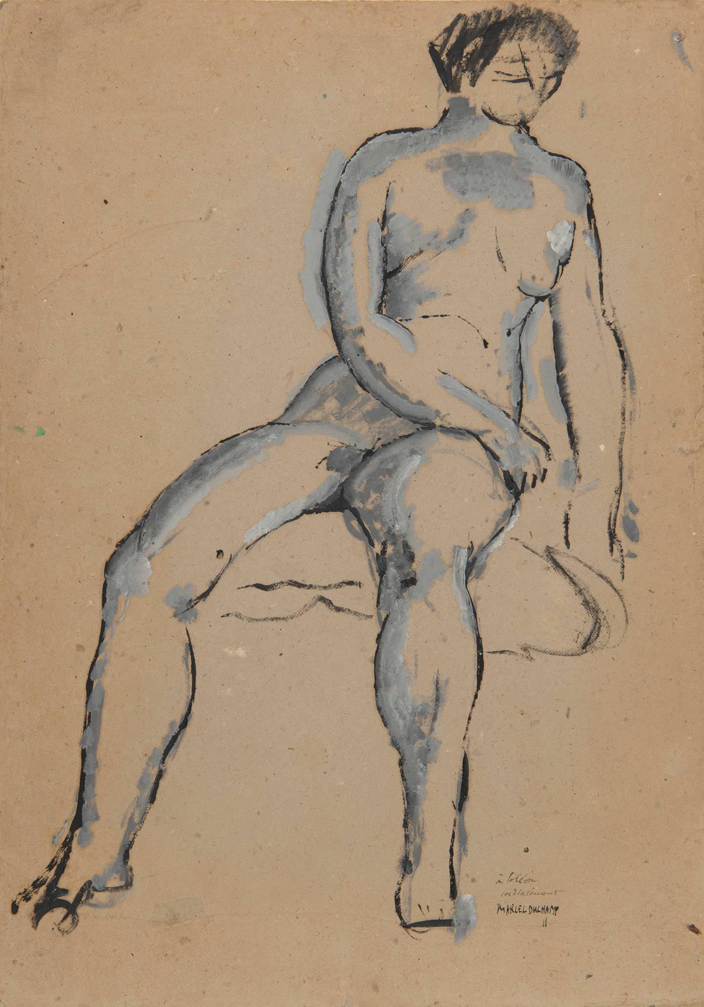 Marcel Duchamp Nude - Nu assis