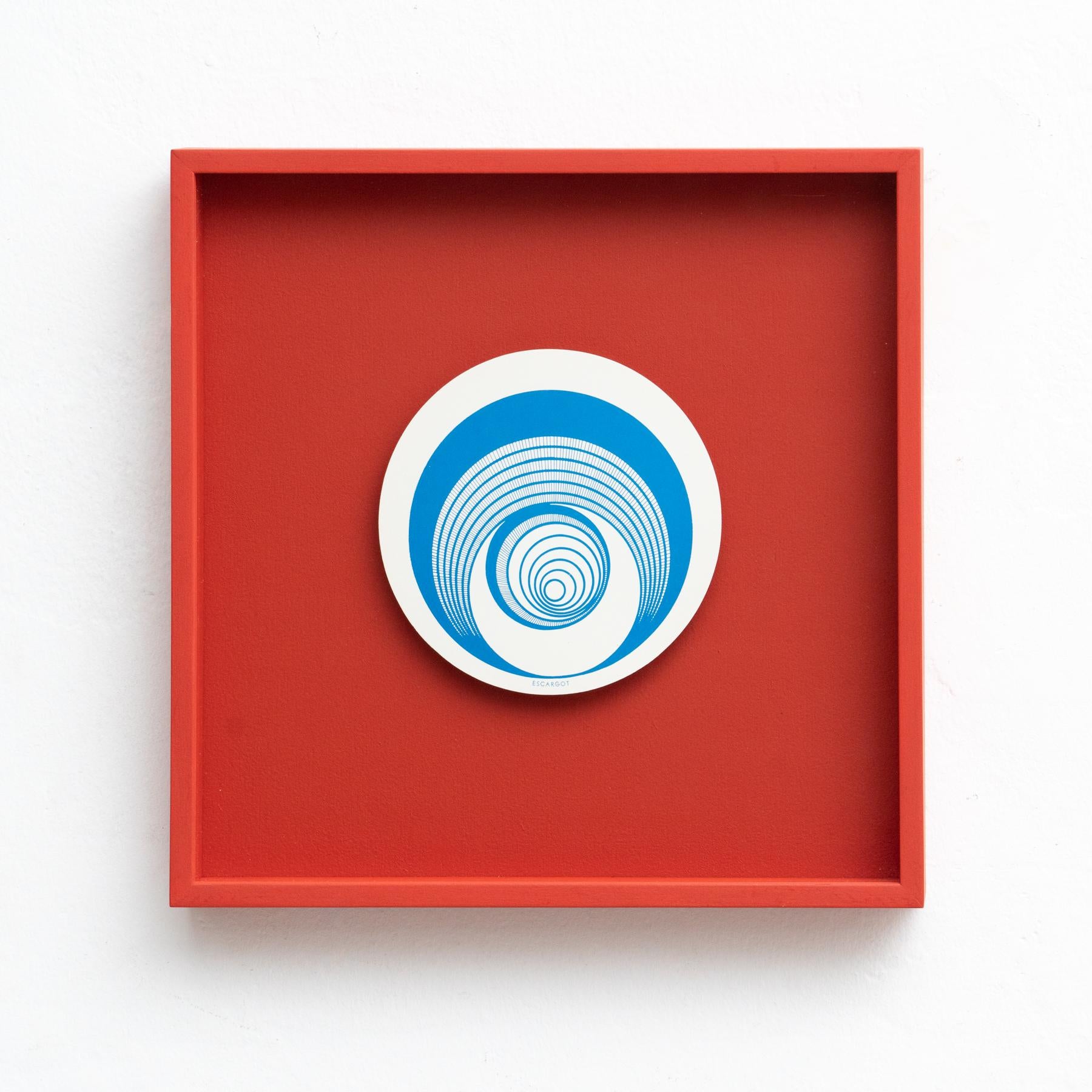 Mid-Century Modern Marcel Duchamp Escargot Rotorelief Konig Series 133, 1987 For Sale