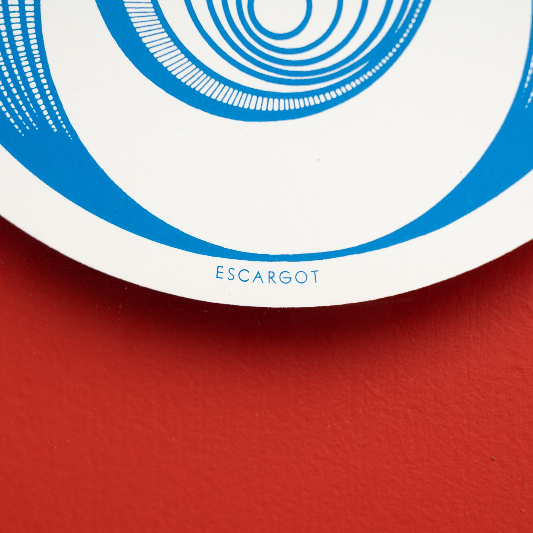 French Marcel Duchamp Escargot Rotorelief Konig Series 133, 1987 For Sale