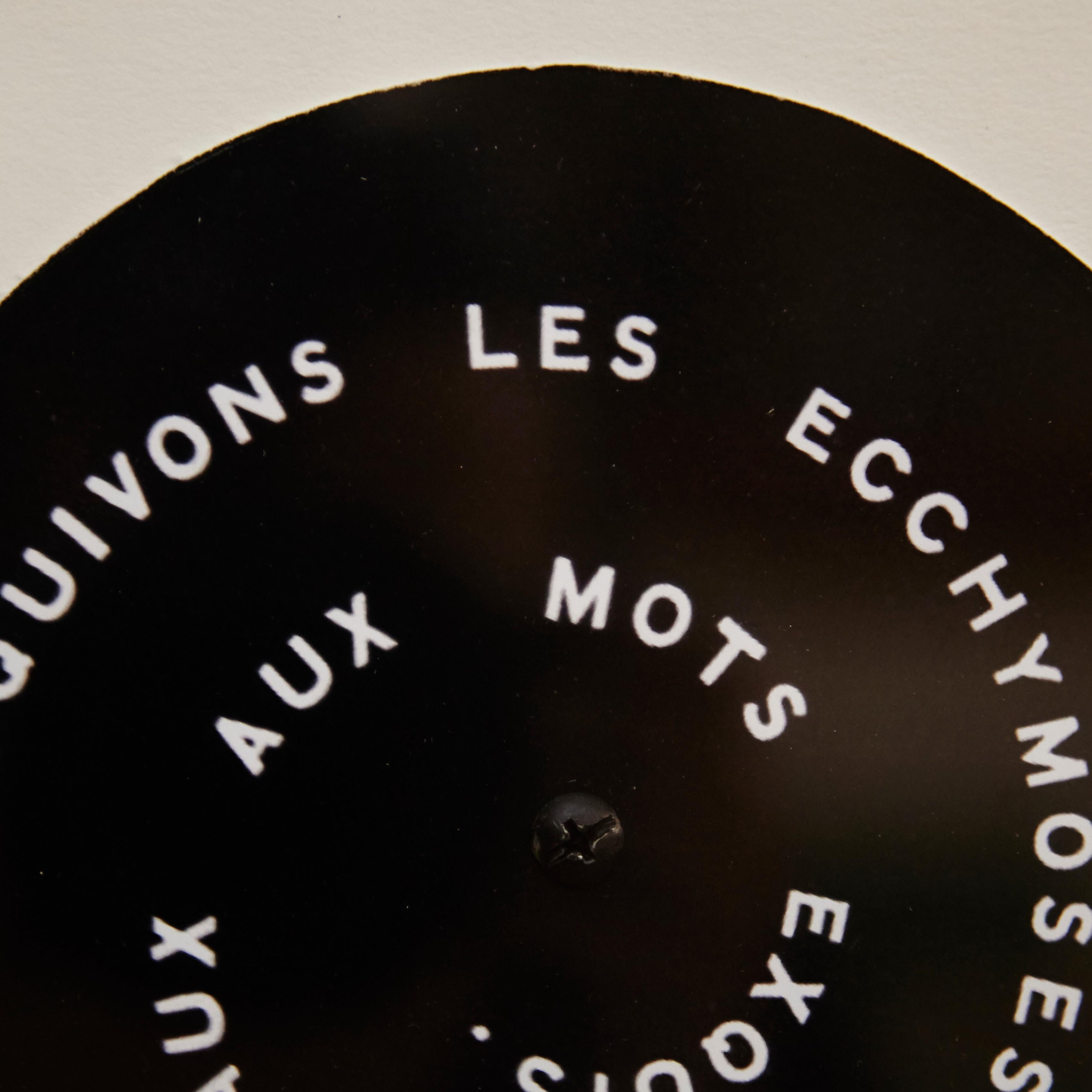 American Marcel Duchamp 'Esquivons Les Ecchymoses des Esquimaux aux Mots Exquis' 1968 For Sale