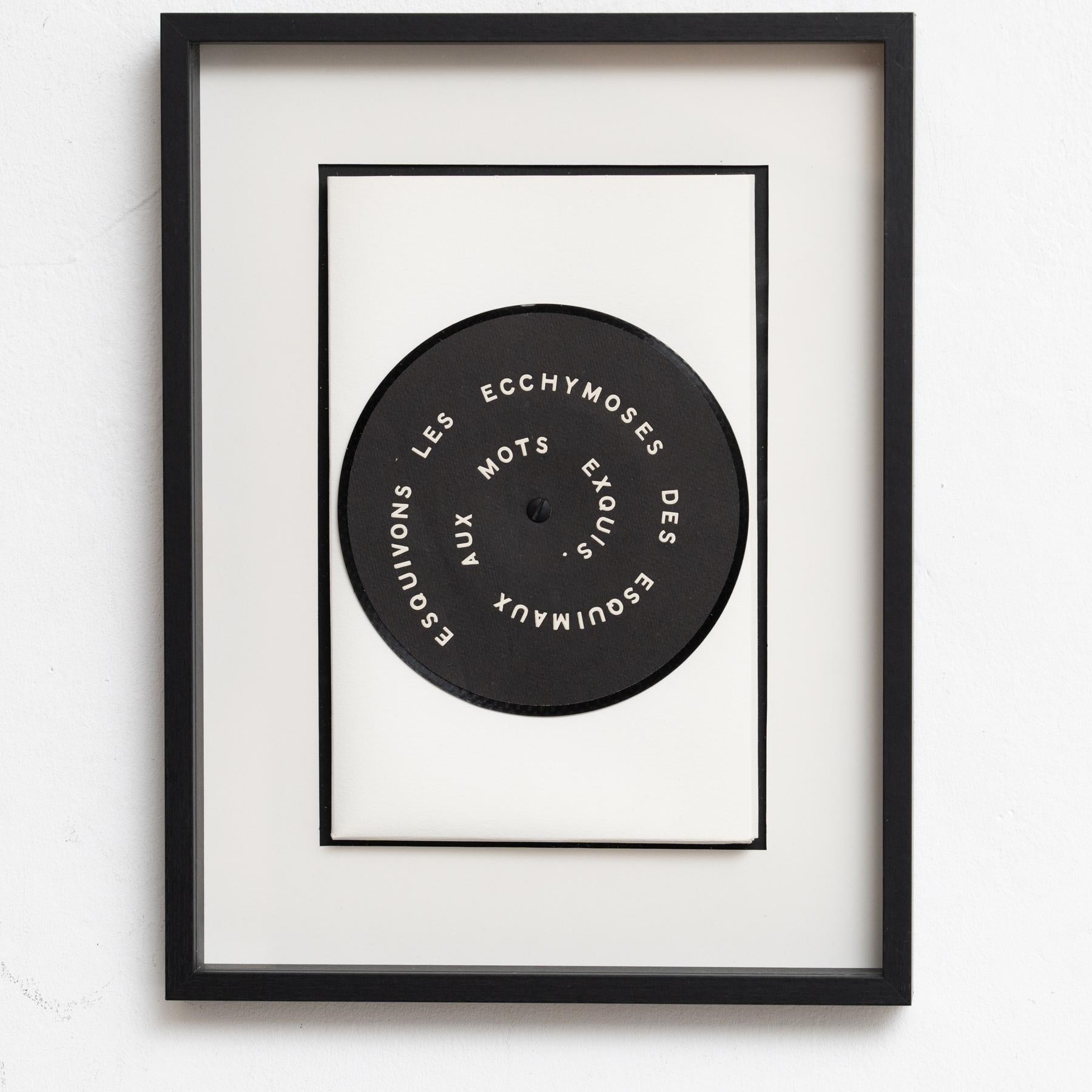 Marcel Duchamp 'Esquivons Les Ecchymoses Des Esquimaux Aux Mots Exquis', 1968 In condizioni buone in vendita a Barcelona, Barcelona