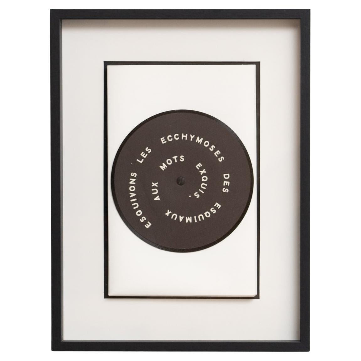 Marcel Duchamp 'Esquivons Les Ecchymoses Des Esquimaux Aux Mots Exquis', 1968