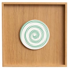 Marcel Duchamp Green White Spirale Blanche Rotorelief by Konig Series 133, 1987
