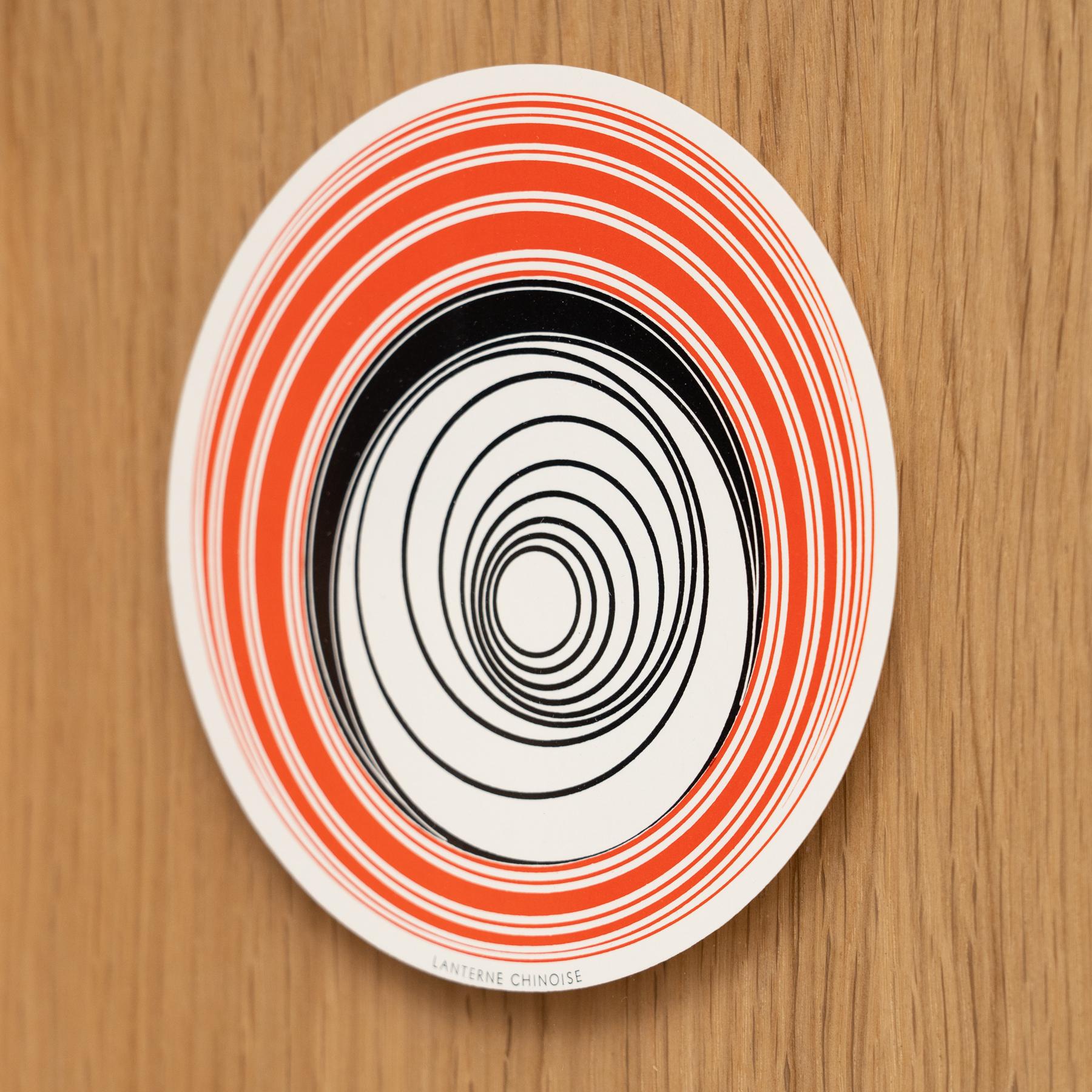 Paper Marcel Duchamp Lanterne Chinoise Rotorelief by Konig Series 133, 1987 For Sale
