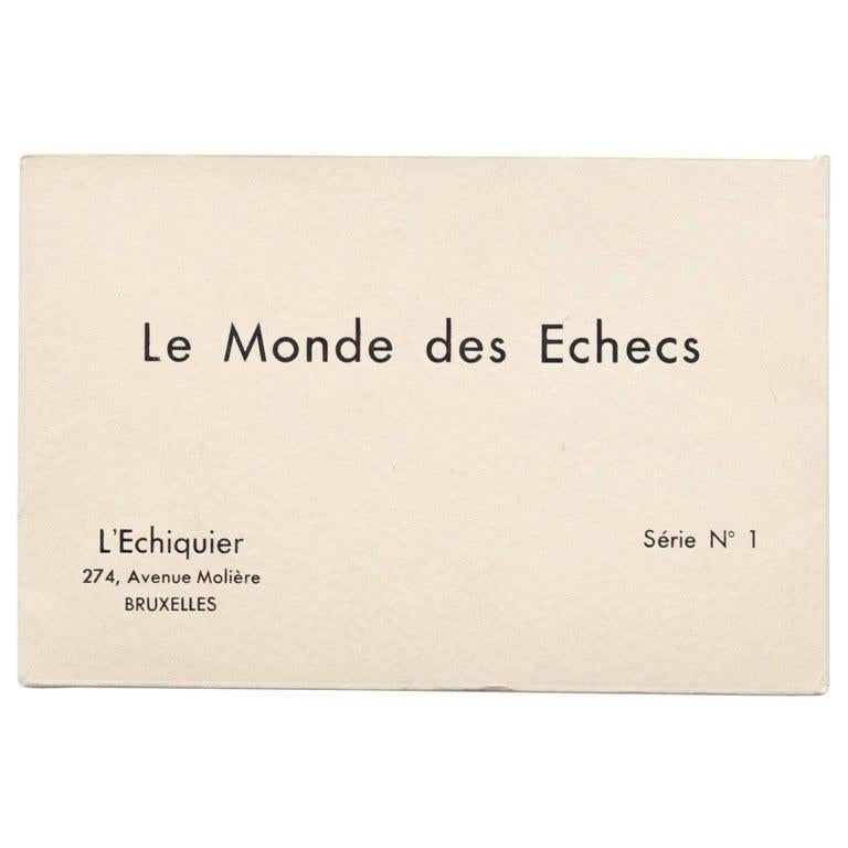 'Le Monde des Echecs' Serie No. 1. by Edition L'Echiquier, 1933.

Portfolio of famous chess players and chess book-manual 'L'opposition et les cases conjuguées sont réconciliées' designed by Duchamp.

In good original condition, with consistent