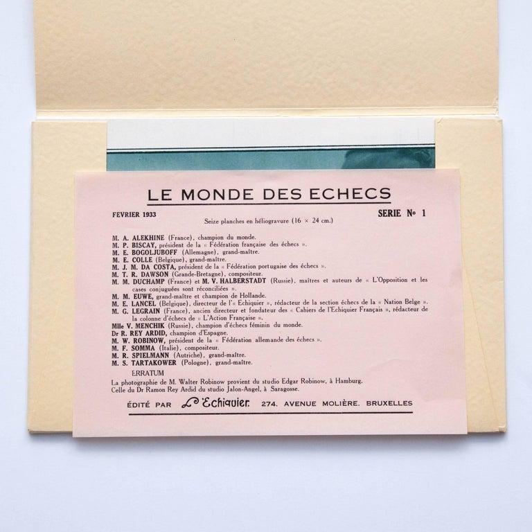 Marcel Duchamp / Man Ray 'Le Monde Des Echecs' Portfolio In Good Condition For Sale In Barcelona, Barcelona