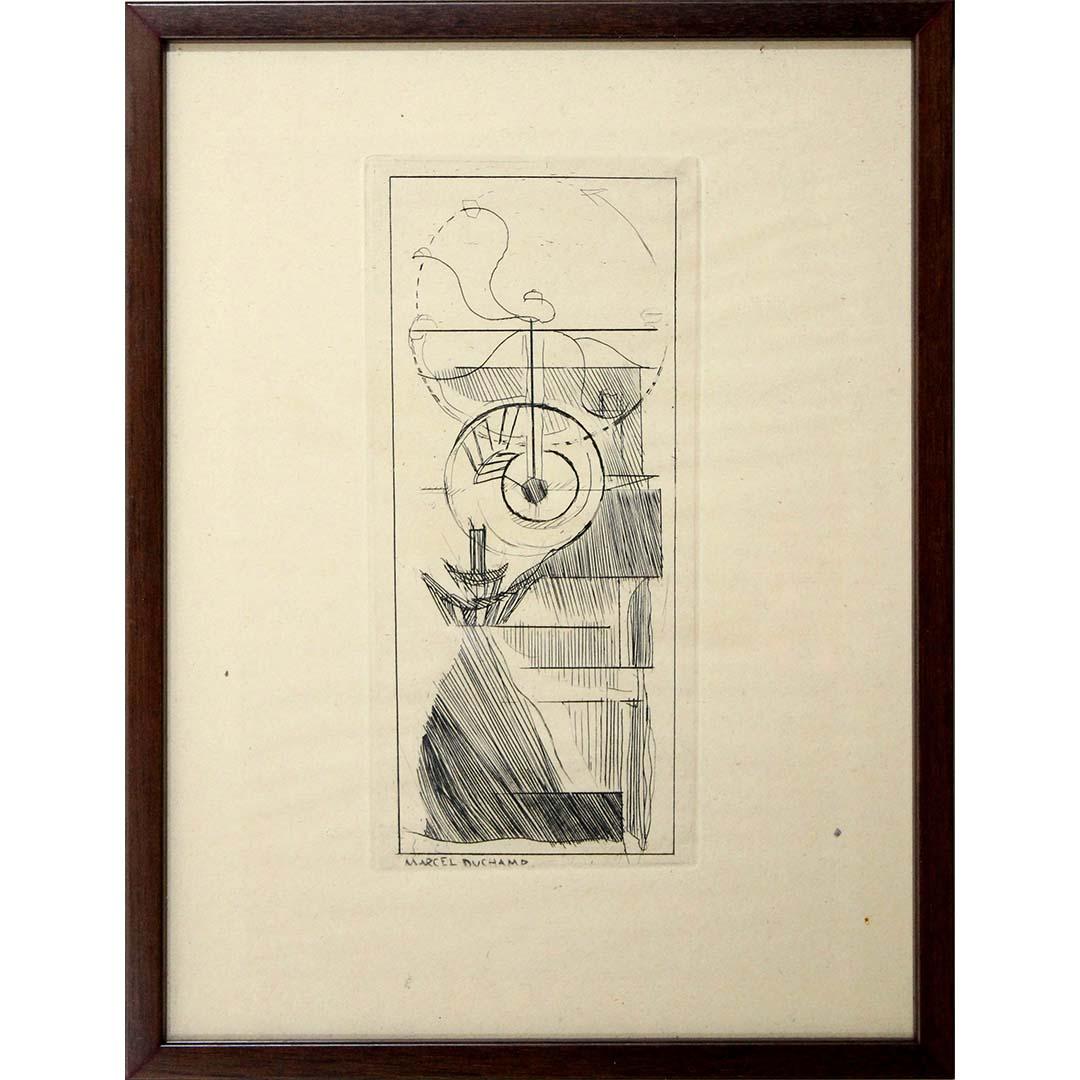 1947 Originalstich von Marcel Duchamp -  Kaffeemühle im Angebot 1