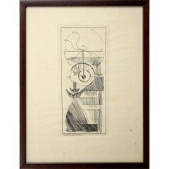 1947 original engraving by Marcel Duchamp -  Coffee Mill