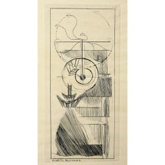 1947 Originalstich von Marcel Duchamp -  Kaffeemühle