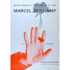 1967 Exhibition original poster by Marcel Duchamp - Ready mades - Dada -