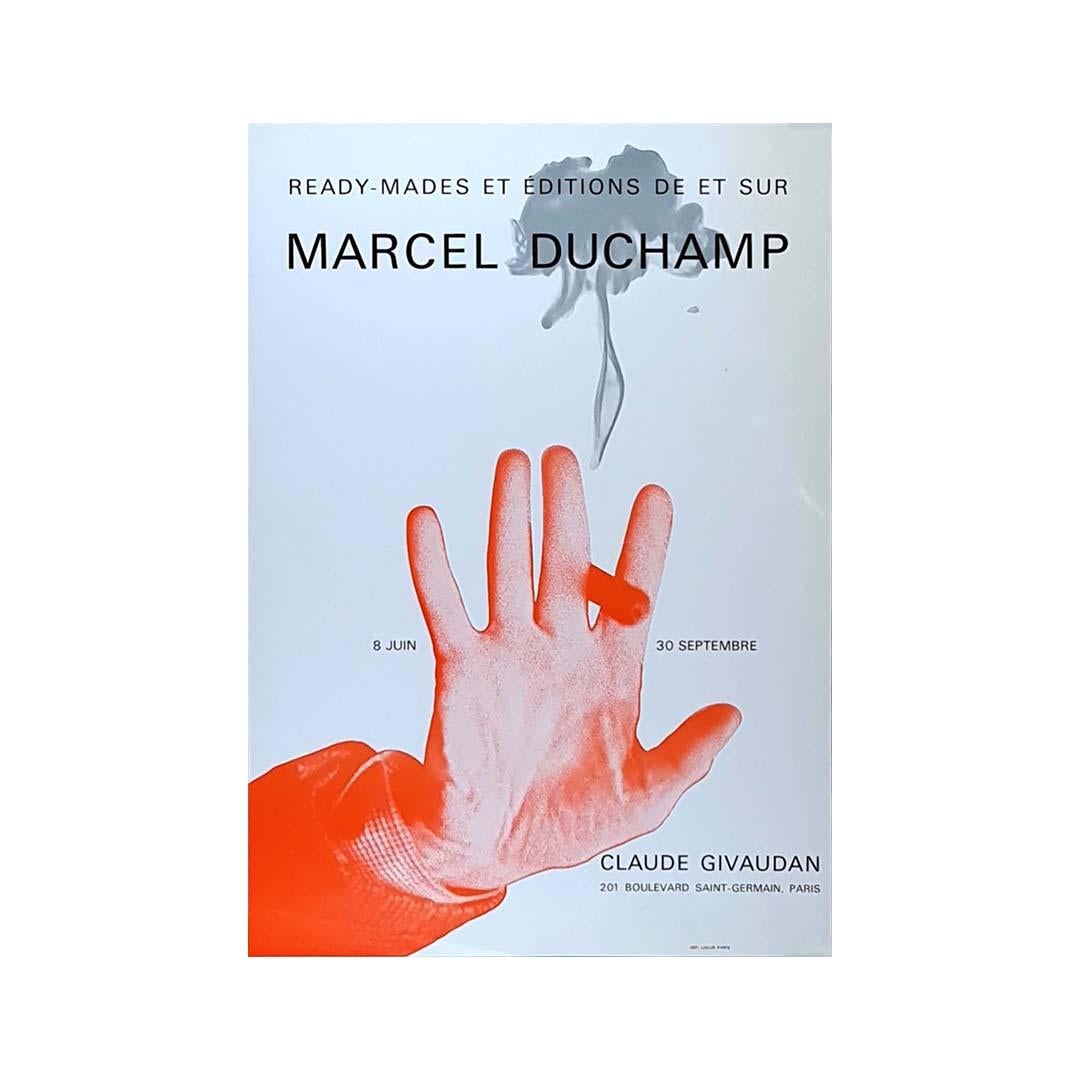 Affiche originale de l'exposition de 1967 de Marcel Duchamp - Prêts à être fabriqués - Dada - 