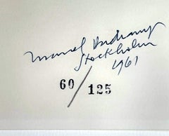 Coeurs Volants (Fluttering Hearts) Schwartz 446C, historische, handsignierte Auflage