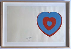  Coeurs Volants (Fluttering Hearts) (Schwartz 446C), édition emblématique signée à la main 