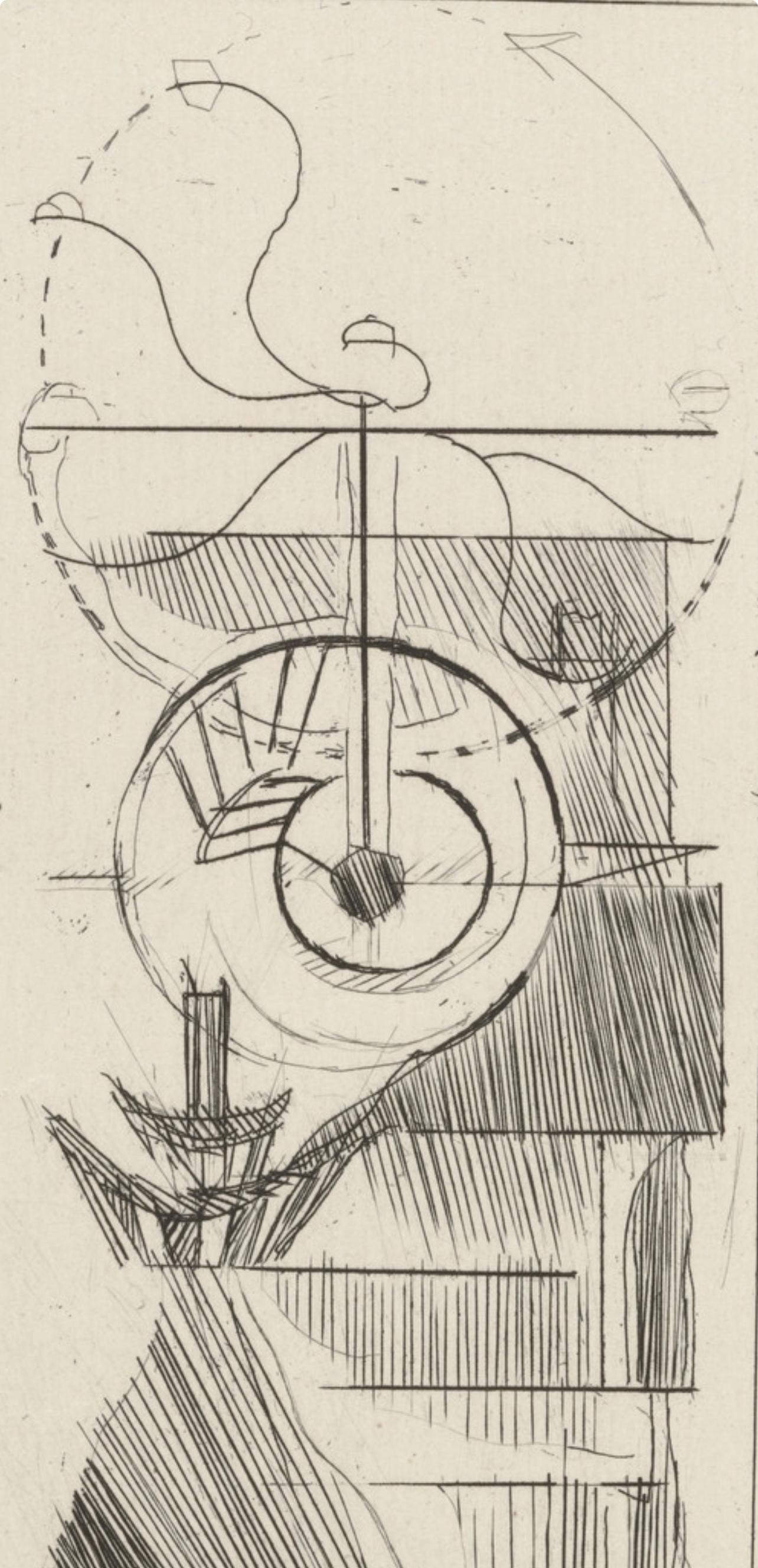 Duchamp, Le Cheval, Composition, Du cubisme (nach) – Print von Marcel Duchamp
