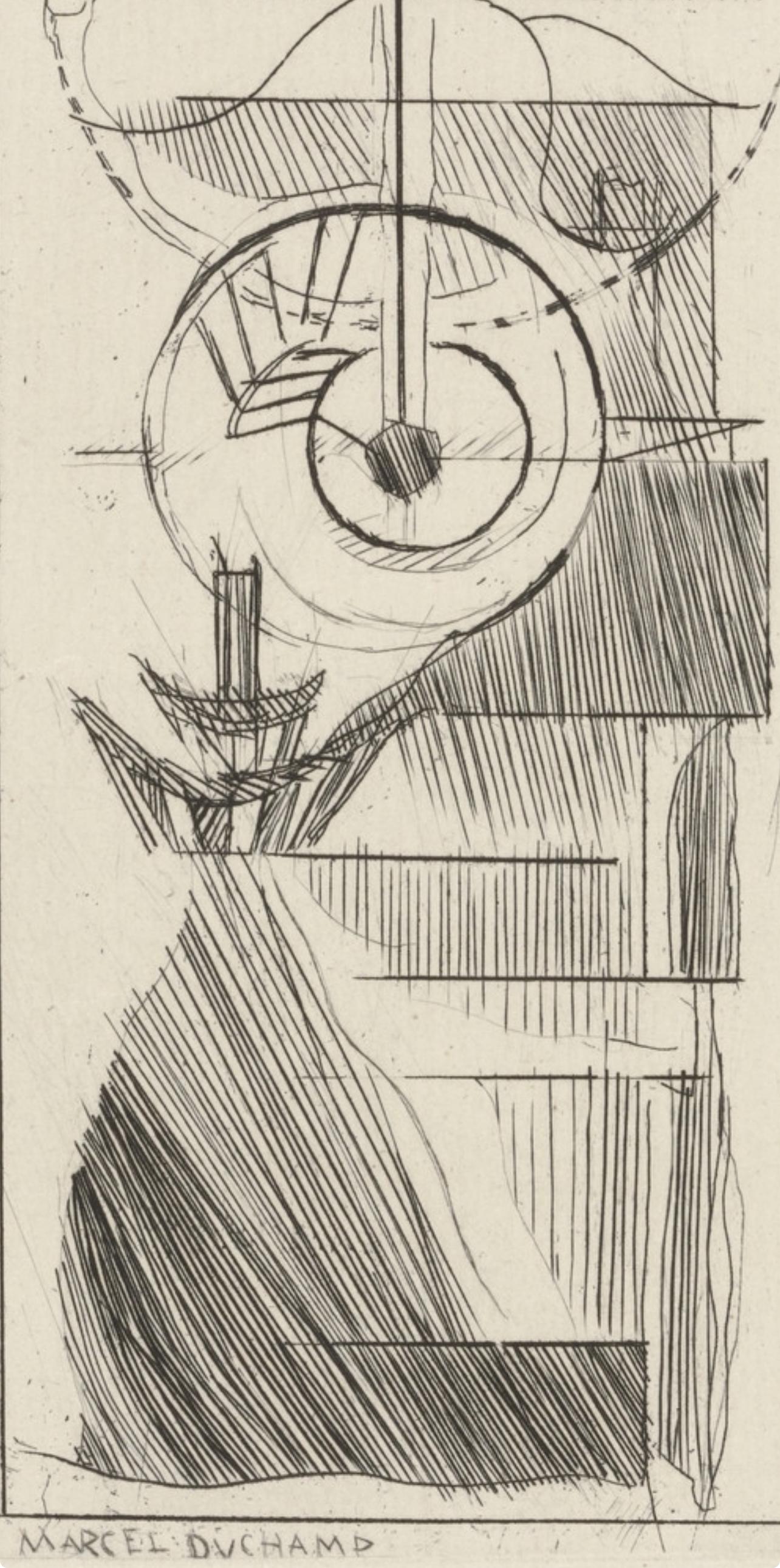 Duchamp, Le Cheval, Composition, Du cubisme (after) - Modern Print by Marcel Duchamp