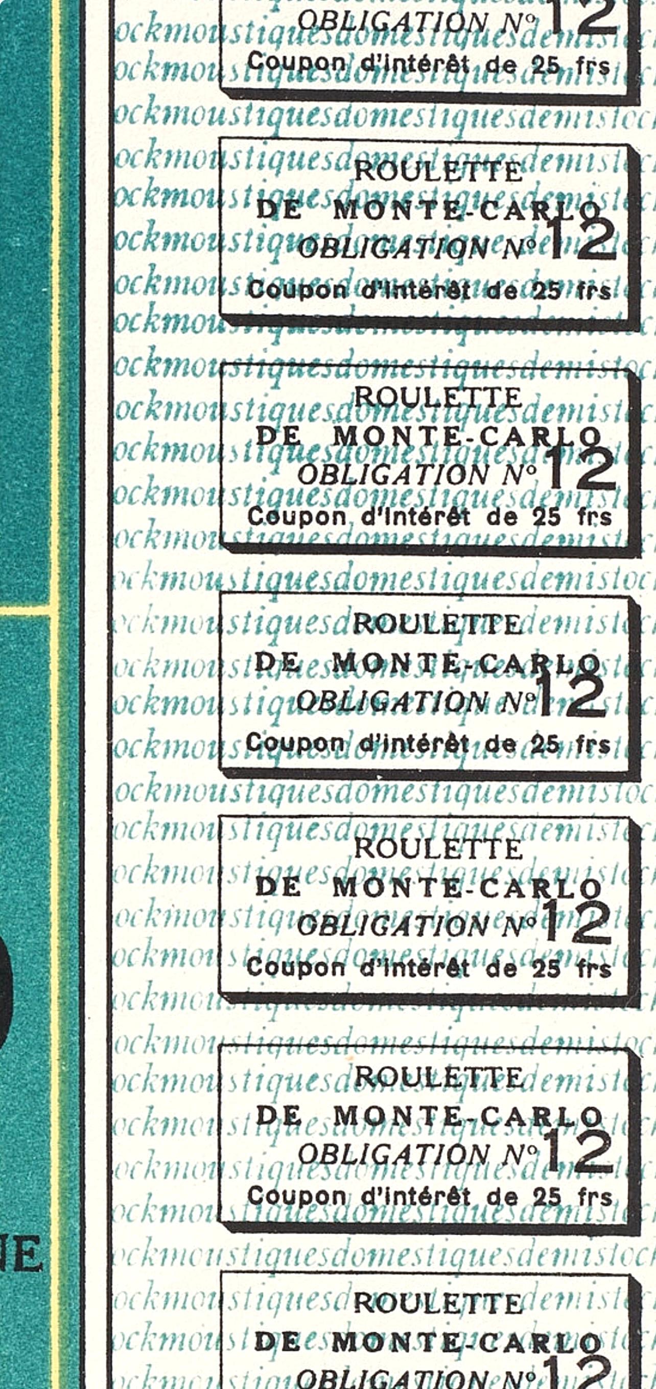 Duchamp, Monte Carlo Bond (Schwarz 406b), XXe Siècle (after) - Gray Abstract Print by Marcel Duchamp