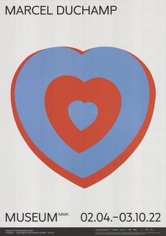 Marcel Duchamp „Fluttering Hearts“ 2022- Offsetlithographie „Fluttering Hearts“