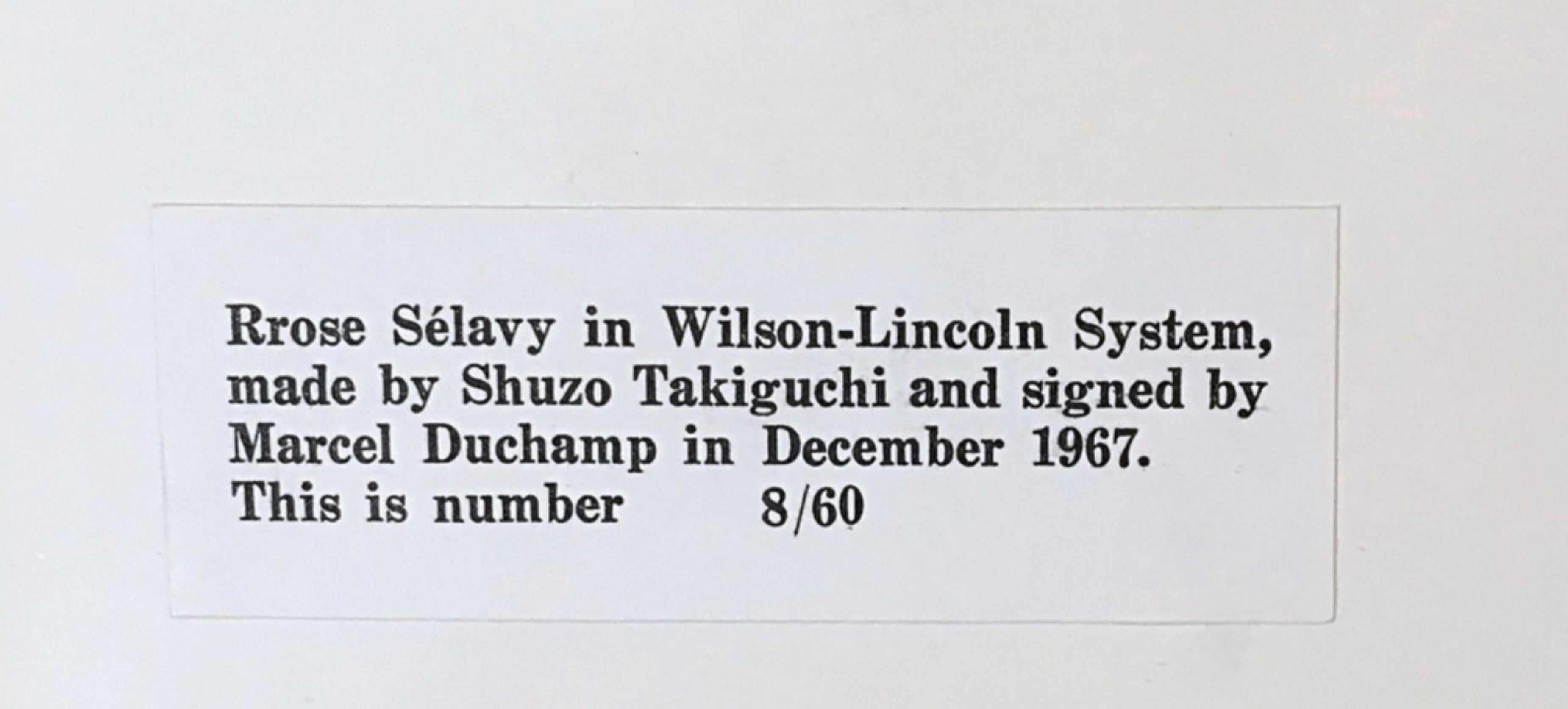 Rrose Sélavy (Marcel Duchamp) dans le système A Wilson (Schwarz, 344) en vente 2