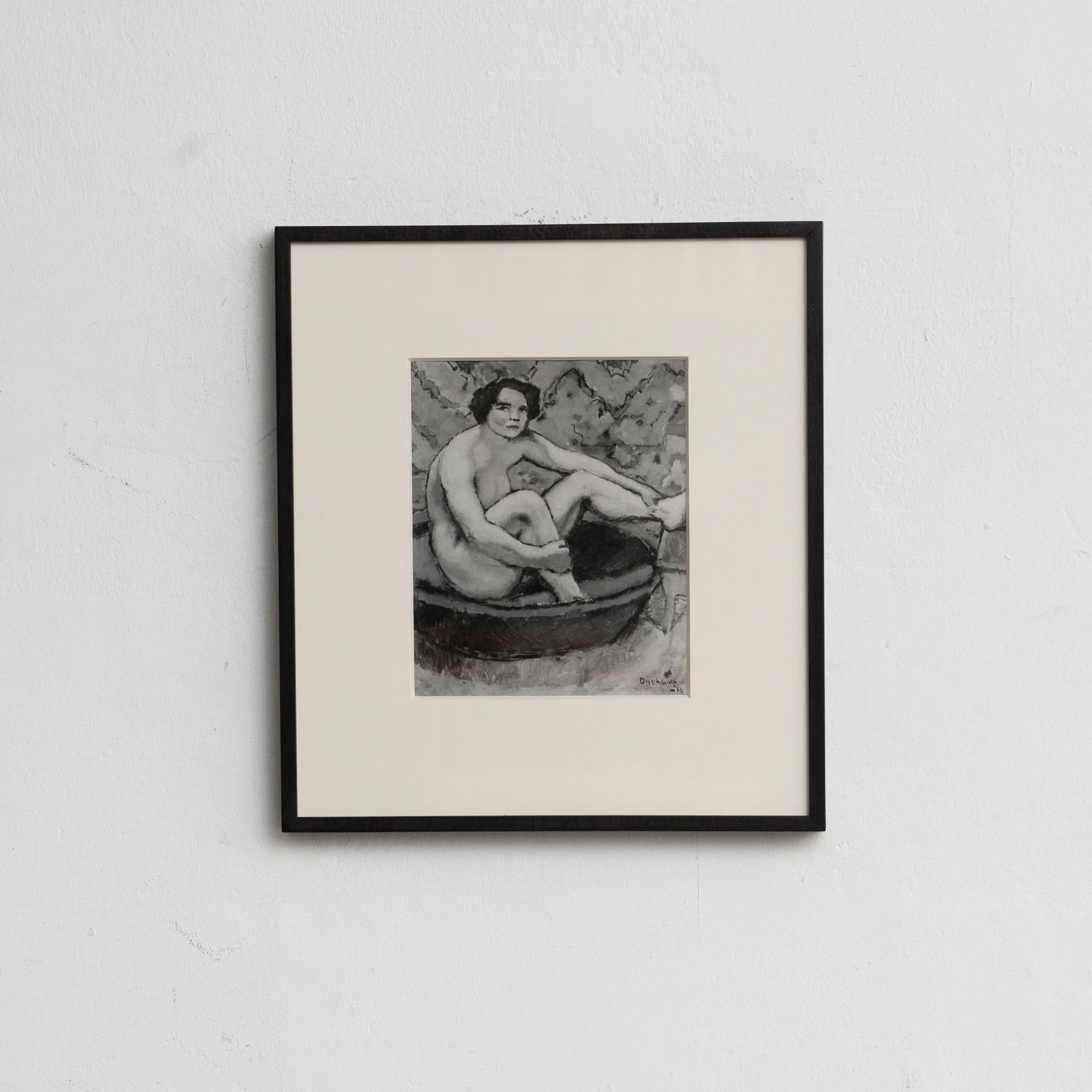 Fotografia d'archivio del dipinto giovanile di Marcel Duchamp 