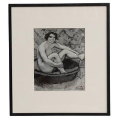 Marcel Duchamp "Sitzender Akt" Archiv Fotografie, um 1970
